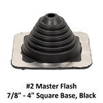 #2 Master Flash 7/8^ - 4^ Square Base  Black
