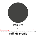 29Ga. 36^ Tuff Rib, DR!PSTOP Applied On Back Side Of Sheet  Iron Ore