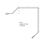 Gable Cap Reroof (Custom Length)  COLORBOND Brown