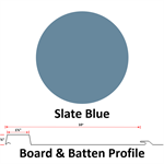 Board & Batten 10^ Wide 26 Ga.  Slate Blue
