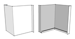 Left Hand Drop-Face Corner Cap Small  Iron Ore