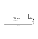 Jamb Trim with Hem 1^ (Custom Length)  Iron Ore