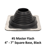 #5 Master Flash 4^ - 7^ Square Base  Black