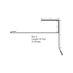 Gable Starter F 2^ Face (Custom Length)  Iron Ore