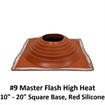 #9 Master Flash High Heat 10^ - 20^ Square Base  Red Silicone