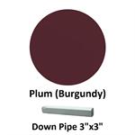 Eaves Trough End Cap 5'' (1 Left, 1 Right)  Plum (Burgundy)