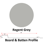 Board & Batten 10^ Wide 26 Ga.  Regent Grey