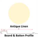 Board & Batten 10^ Wide 26 Ga.  Antique Linen