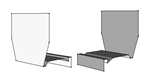Drop-Face Soffit/Fascia Peak Cap  Iron Ore