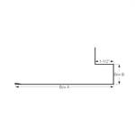 Jamb Trim with Hem 1-1/2^  Iron Ore