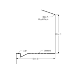Eave Soffit/Fascia with J Vented  Iron Ore