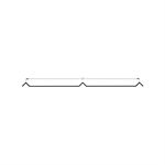 Metal Soffit 14^ Wide (Old Style)  Iron Ore