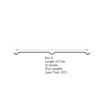 Metal Soffit 16^ Wide (Custom Length Less Than 120^ Long)  Kona Wood Grain