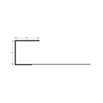 Double Sided J-Channel 5/8^  Iron Ore