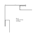 Outside Corner with J 4-1/4^ Face (Custom Length)  Stone Grey