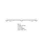 Metal Soffit 16^ Wide Vented (Custom Length Less Than 120^ Long)  Iron Ore