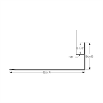 Jamb Trim with J, with Hem  COLORBOND Ivy Green