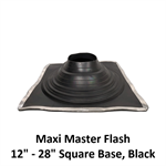Maxi Master Flash 12^ - 28^ Square Base  Black