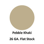 26 Ga. 48^ x 120^ Flat Stock  Pebble Khaki