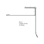 Gable Starter F 3^ Face (Custom Length)  White White