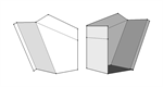 Right Hand Corner Box Medium  Iron Ore