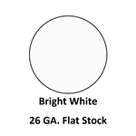 26 Ga. 48^ x 120^ Flat Stock  Bright White