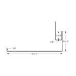 Jamb Trim with J, with Ninety  Iron Ore