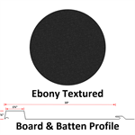 Board & Batten 10^ Wide 26 Ga.  Ebony Textured