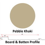 Board & Batten 10^ Wide 26 Ga.  Pebble Khaki