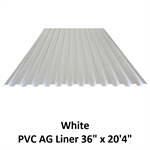 Highland AG Liner - PVC - 36^ x 20'4^  White