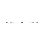 Metal Soffit 14^ Wide Vented (Old Style)  Iron Ore