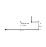 Jamb Trim with Hem 1-3/4^ (Custom Length)  Stone Grey