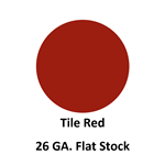 26 Ga. 48^ x 120^ Flat Stock  Tile Red