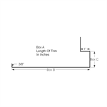 Jamb Trim with Ninety 1^ (Custom Length)  Iron Ore