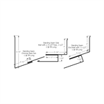 Standing Seam Chimney Kit with J, 5-1/4^ Face, 1-5/8^  Deep Grey Textured