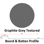 Board & Batten 10^ Wide 24 Ga.  Graphite Grey Textured