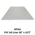 Highland AG Liner - PVC - 36^ x 14'2^  White