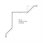 Inside Corner 1-1/2^ (Custom Length)  Stone Grey