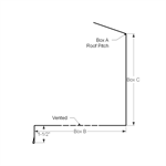 Eave Soffit/Fascia NO J Vented  Iron Ore