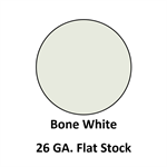 26 Ga. 48^ x 120^ Flat Stock  Bone White