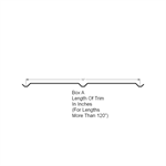 Metal Soffit 16^ Wide (Custom Length More Than 120^ Long)  Kona Wood Grain