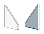 Double Track Cover Cap (1 Left, 1 Right)  Iron Ore