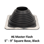 #6 Master Flash 5^ - 9^ Square Base  Black