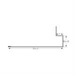 Jamb Trim with Hem 1^  COLORBOND Charcoal