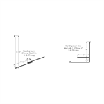 Standing Seam Chimney Kit with J, 3^ Face, 1-1/8^  Deep Grey Textured