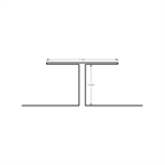 H-Trim 1-5/8^  Stone Grey