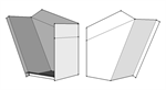Left Hand Drop-Face Corner Box Small  Iron Ore
