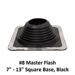 #8 Master Flash 7^ - 13^ Square Base  Black
