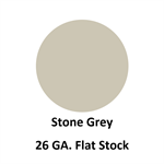 26 Ga. 48^ x 120^ Flat Stock  Stone Grey
