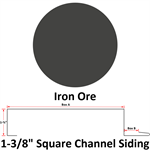 26 Ga. 1-3/8^ Square Channel Siding  Iron Ore